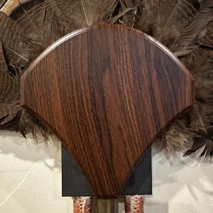 FlatlineYourBird's "Jake's Tail Holder" Black Walnut Tear Drop Turkey Fantail Wall Mount Plaque