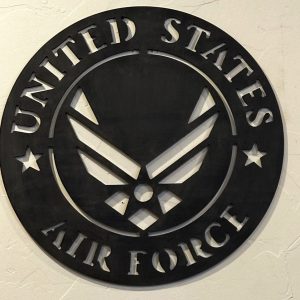 US Air Force black 23.75" military wall plaque